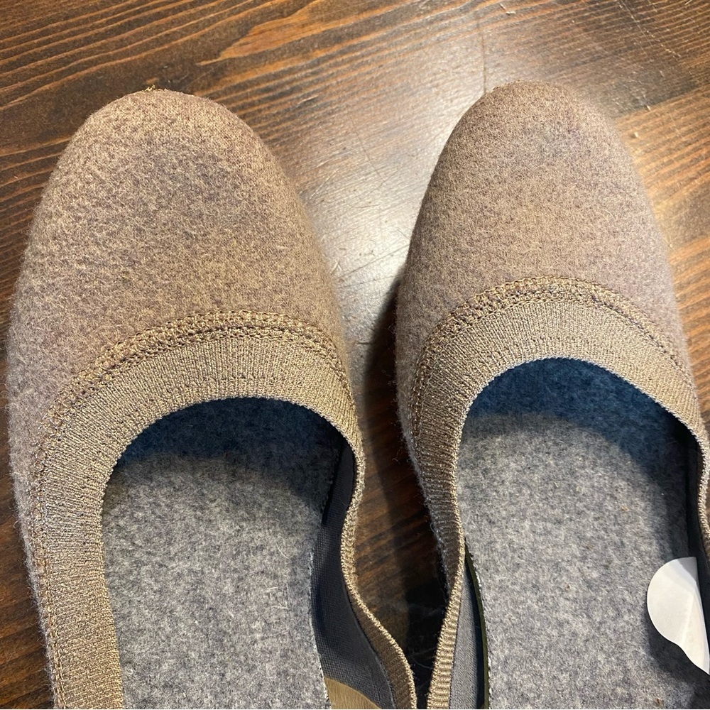 Allbirds Womens Tree Breezers Tan Wool Ballet comfortable Flats Slip Ons SZ-9 - Picture 6 of 10
